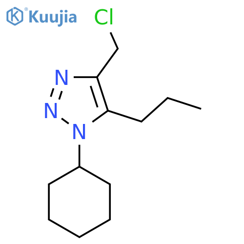4-(chloromethyl)-1-cyclohexyl-5-propyl-1H-1,2,3-triazole structure