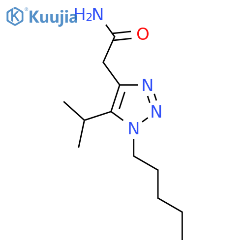 2-1-pentyl-5-(propan-2-yl)-1H-1,2,3-triazol-4-ylacetamide structure