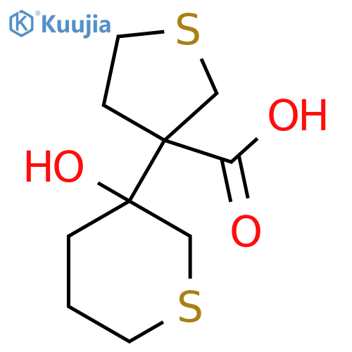 3-(3-hydroxythian-3-yl)thiolane-3-carboxylic acid structure