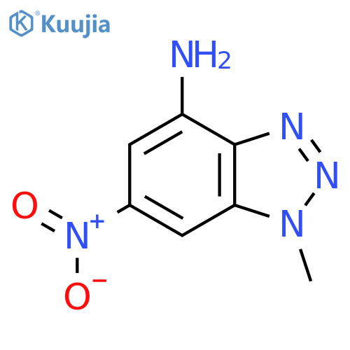 1-methyl-6-nitro-1H-1,2,3-benzotriazol-4-amine structure