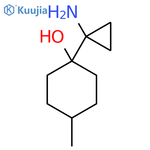 1-(1-aminocyclopropyl)-4-methylcyclohexan-1-ol structure