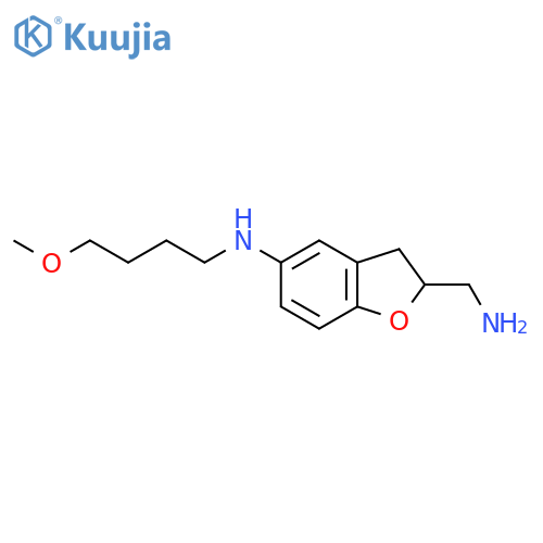 2-(aminomethyl)-N-(4-methoxybutyl)-2,3-dihydro-1-benzofuran-5-amine structure