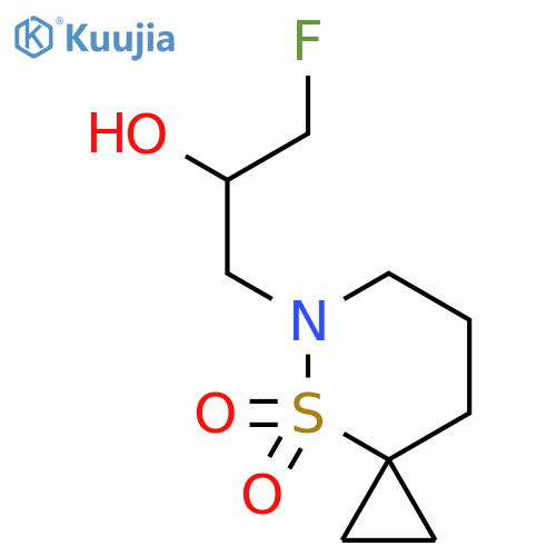 5-(3-fluoro-2-hydroxypropyl)-4lambda6-thia-5-azaspiro2.5octane-4,4-dione structure