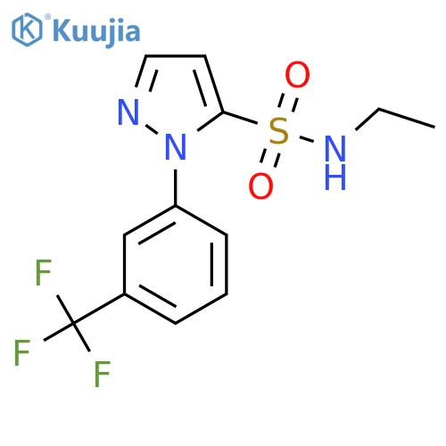 N-ethyl-1-[3-(trifluoromethyl)phenyl]-1H-pyrazole-5-sulfonamide structure
