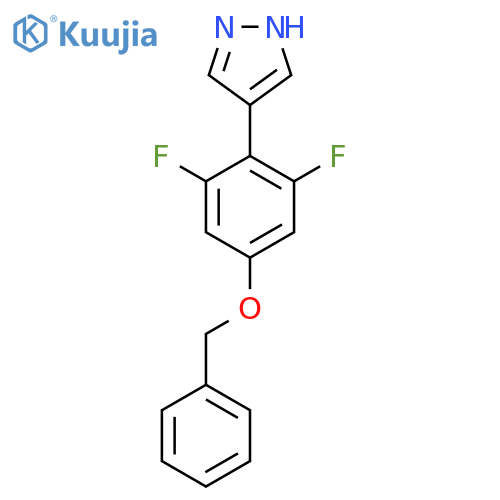 4-4-(benzyloxy)-2,6-difluorophenyl-1H-pyrazole structure