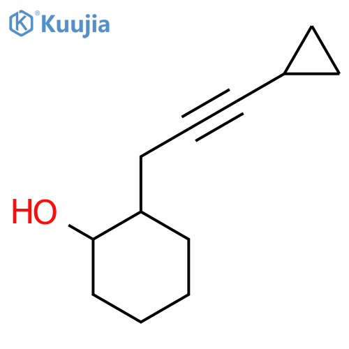 2-(3-cyclopropylprop-2-yn-1-yl)cyclohexan-1-ol structure