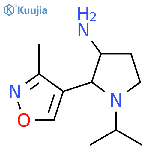 2-(3-methyl-1,2-oxazol-4-yl)-1-(propan-2-yl)pyrrolidin-3-amine structure