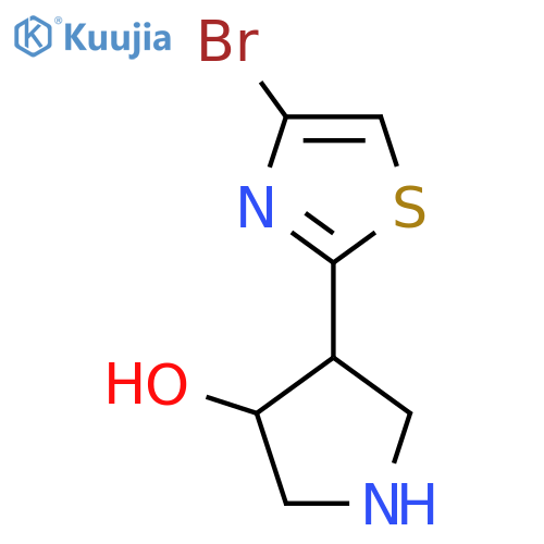 4-(4-Bromo-1,3-thiazol-2-yl)pyrrolidin-3-ol structure