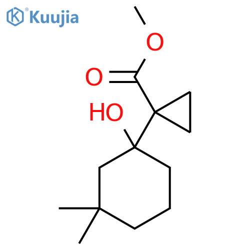 methyl 1-(1-hydroxy-3,3-dimethylcyclohexyl)cyclopropane-1-carboxylate structure