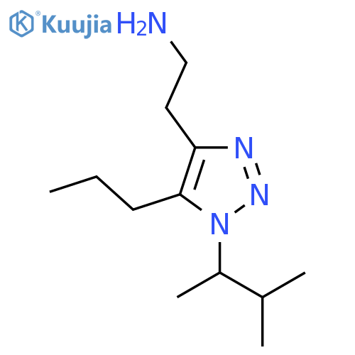 2-1-(3-methylbutan-2-yl)-5-propyl-1H-1,2,3-triazol-4-ylethan-1-amine structure