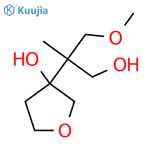 3-(1-hydroxy-3-methoxy-2-methylpropan-2-yl)oxolan-3-ol structure