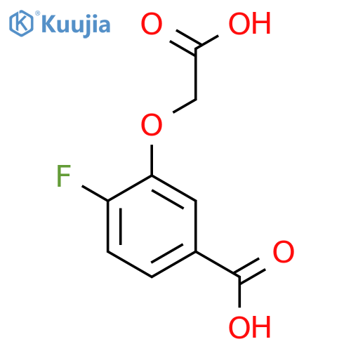 3-(carboxymethoxy)-4-fluorobenzoic acid structure
