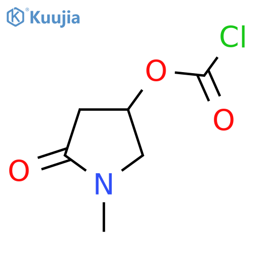 1-methyl-5-oxopyrrolidin-3-yl chloroformate structure
