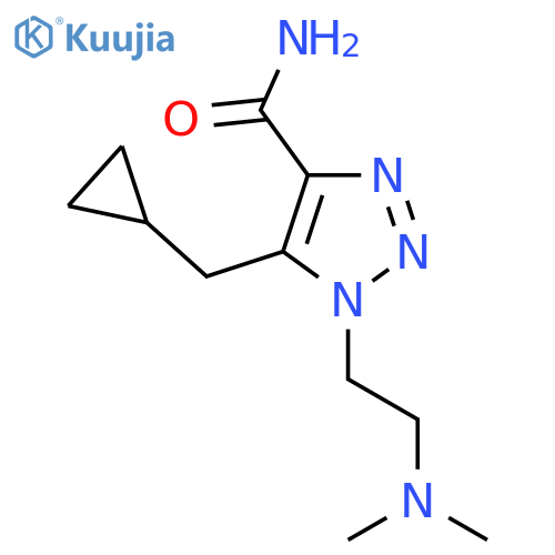 5-(cyclopropylmethyl)-1-2-(dimethylamino)ethyl-1H-1,2,3-triazole-4-carboxamide structure