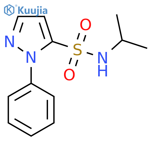 1-phenyl-N-(propan-2-yl)-1H-pyrazole-5-sulfonamide structure