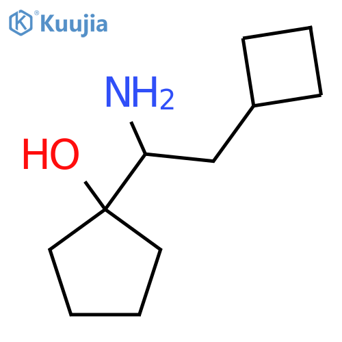 1-(1-amino-2-cyclobutylethyl)cyclopentan-1-ol structure