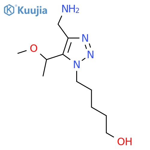 5-4-(aminomethyl)-5-(1-methoxyethyl)-1H-1,2,3-triazol-1-ylpentan-1-ol structure