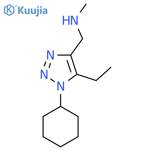 (1-cyclohexyl-5-ethyl-1H-1,2,3-triazol-4-yl)methyl(methyl)amine structure