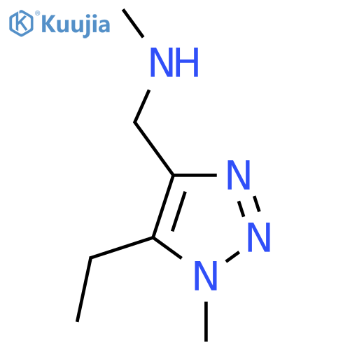(5-ethyl-1-methyl-1H-1,2,3-triazol-4-yl)methyl(methyl)amine structure