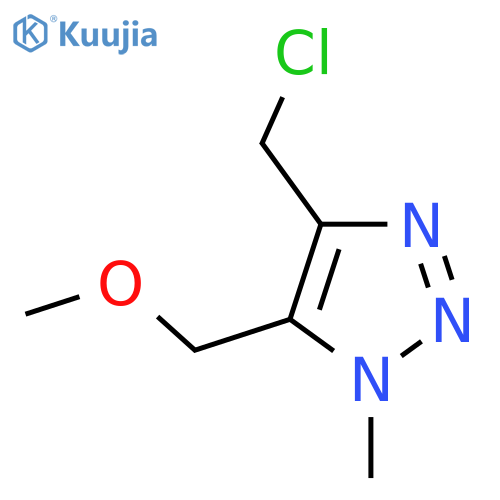 4-(chloromethyl)-5-(methoxymethyl)-1-methyl-1H-1,2,3-triazole structure