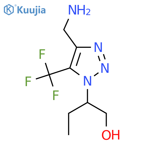2-4-(aminomethyl)-5-(trifluoromethyl)-1H-1,2,3-triazol-1-ylbutan-1-ol structure