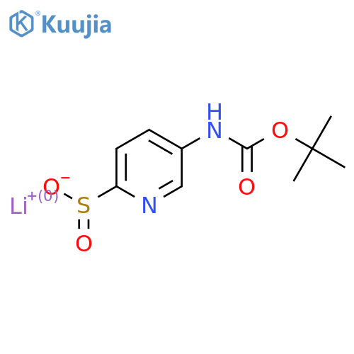 lithium(1+) ion 5-{(tert-butoxy)carbonylamino}pyridine-2-sulfinate structure