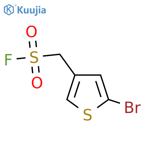 (5-bromothiophen-3-yl)methanesulfonyl fluoride structure