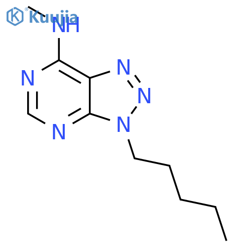 N-methyl-3-pentyl-3H-1,2,3triazolo4,5-dpyrimidin-7-amine structure