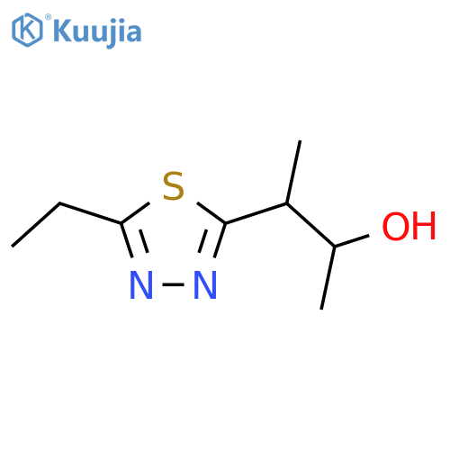 3-(5-ethyl-1,3,4-thiadiazol-2-yl)butan-2-ol structure