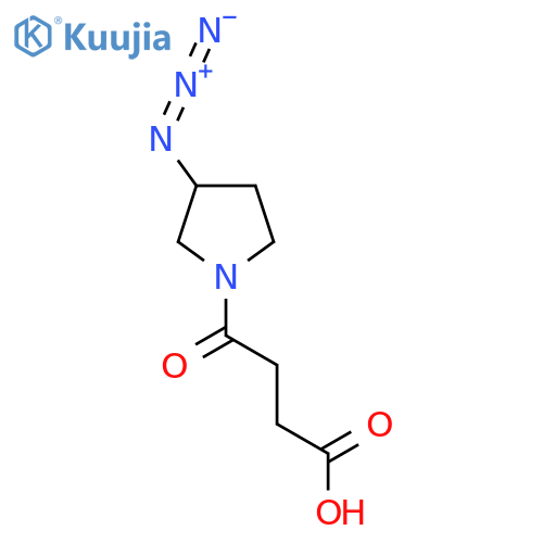4-(3-azidopyrrolidin-1-yl)-4-oxobutanoic acid structure