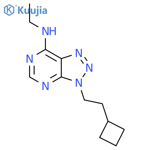 3-(2-cyclobutylethyl)-N-ethyl-3H-1,2,3triazolo4,5-dpyrimidin-7-amine structure