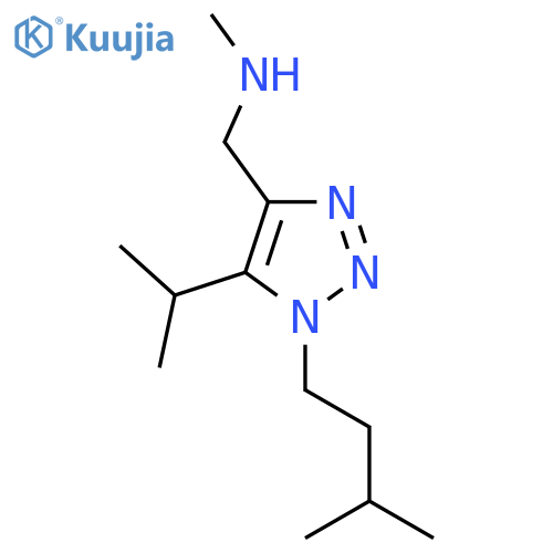 methyl({1-(3-methylbutyl)-5-(propan-2-yl)-1H-1,2,3-triazol-4-ylmethyl})amine structure