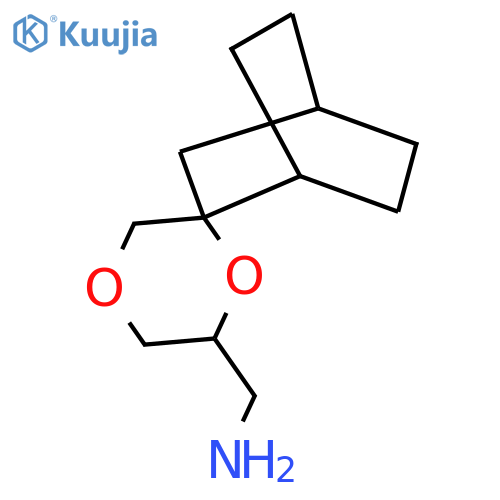 spirobicyclo2.2.2octane-2,2'-1,4dioxane-6'-ylmethanamine structure