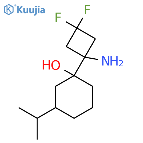 1-(1-Amino-3,3-difluorocyclobutyl)-3-(propan-2-yl)cyclohexan-1-ol structure
