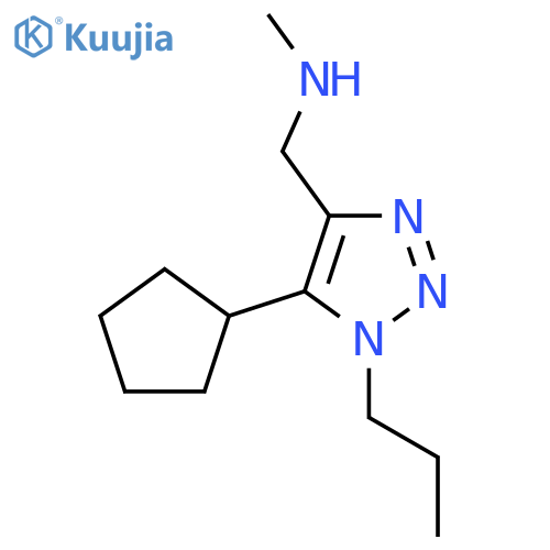 (5-cyclopentyl-1-propyl-1H-1,2,3-triazol-4-yl)methyl(methyl)amine structure