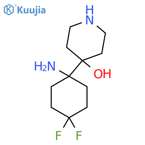 4-(1-amino-4,4-difluorocyclohexyl)piperidin-4-ol structure
