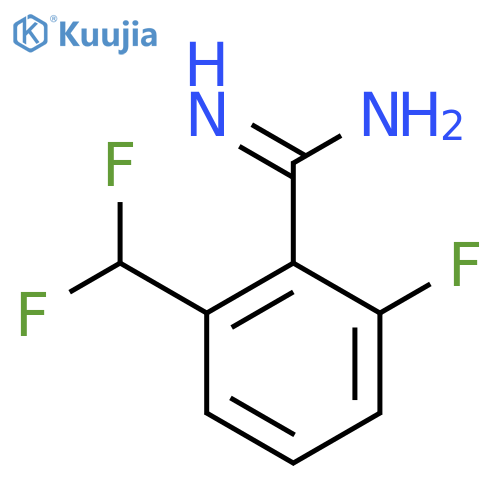 2-(difluoromethyl)-6-fluorobenzene-1-carboximidamide structure