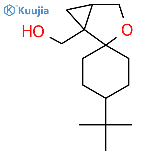 4'-tert-butyl-3-oxaspirobicyclo3.1.0hexane-2,1'-cyclohexane-1-ylmethanol structure