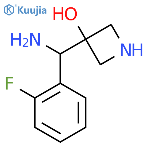3-amino(2-fluorophenyl)methylazetidin-3-ol structure