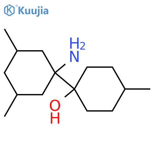 1-(1-amino-3,5-dimethylcyclohexyl)-4-methylcyclohexan-1-ol structure