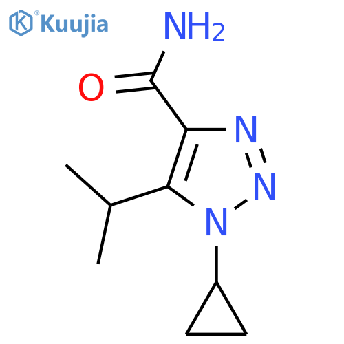 1-cyclopropyl-5-(propan-2-yl)-1H-1,2,3-triazole-4-carboxamide structure
