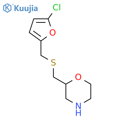 2-({(5-chlorofuran-2-yl)methylsulfanyl}methyl)morpholine structure
