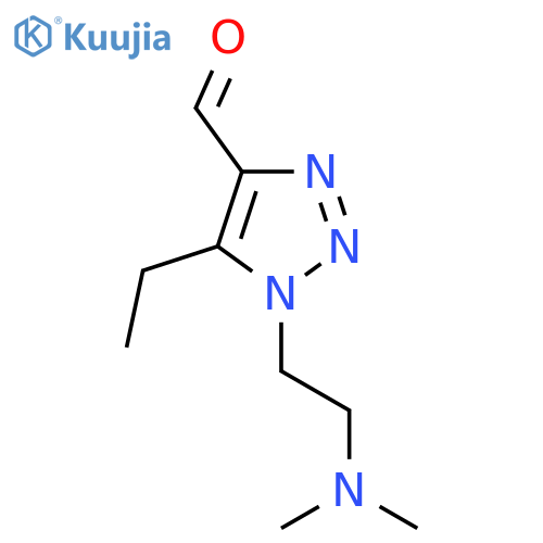 1-2-(dimethylamino)ethyl-5-ethyl-1H-1,2,3-triazole-4-carbaldehyde structure