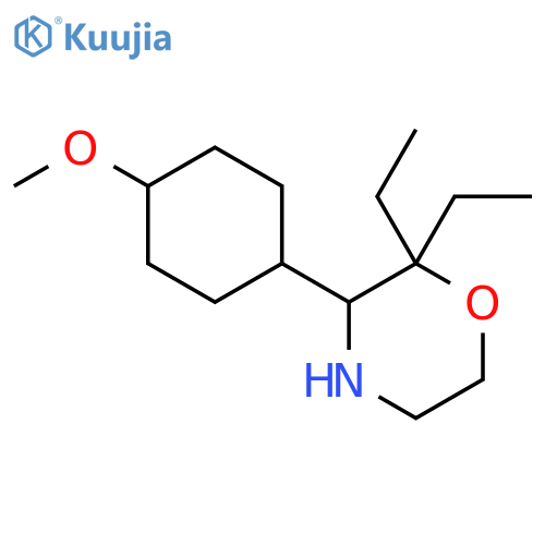 2,2-diethyl-3-(4-methoxycyclohexyl)morpholine structure