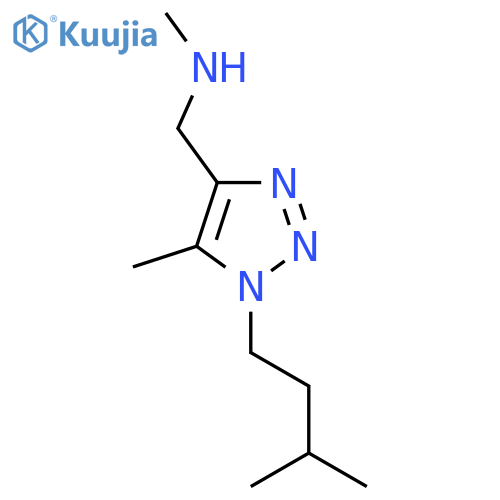 methyl({5-methyl-1-(3-methylbutyl)-1H-1,2,3-triazol-4-ylmethyl})amine structure