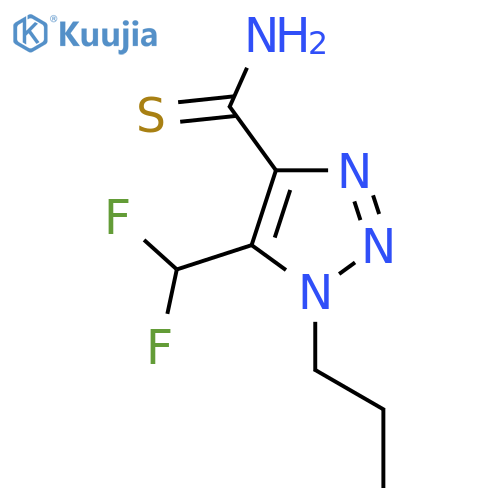5-(difluoromethyl)-1-propyl-1H-1,2,3-triazole-4-carbothioamide structure