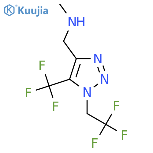 methyl({1-(2,2,2-trifluoroethyl)-5-(trifluoromethyl)-1H-1,2,3-triazol-4-ylmethyl})amine structure