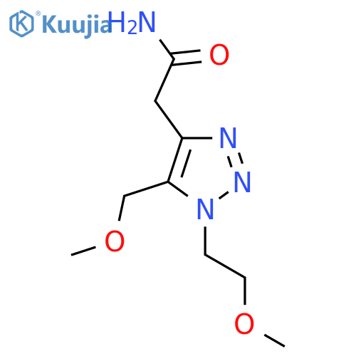 2-1-(2-methoxyethyl)-5-(methoxymethyl)-1H-1,2,3-triazol-4-ylacetamide structure