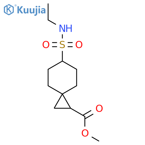 methyl 6-(ethylsulfamoyl)spiro2.5octane-1-carboxylate structure