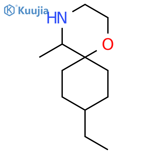 9-ethyl-5-methyl-1-oxa-4-azaspiro5.5undecane structure
